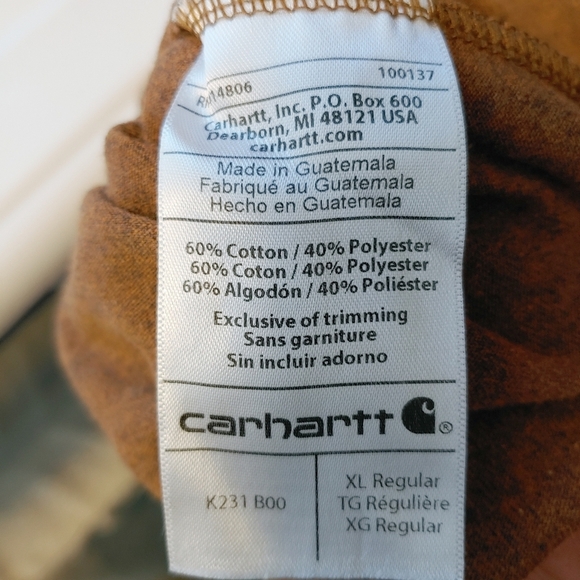 Carhartt Long Sleeve Big Logo Original Fit Sweatshirt Sz XL - Picture 8 of 9